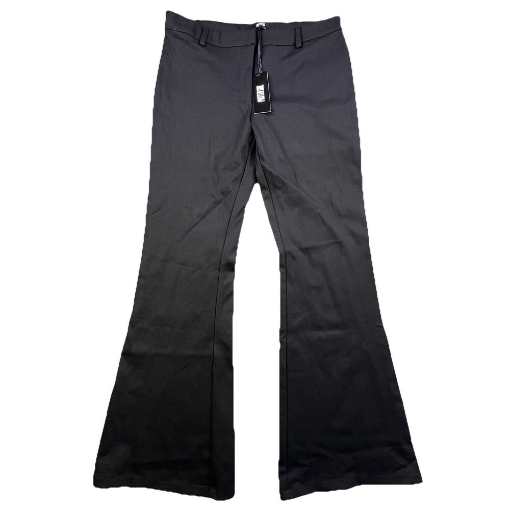 Dolls Kill Poster Flare Pants Womens L Black Silver Sequins Gothic Punk Festival - Picture 3 of 11